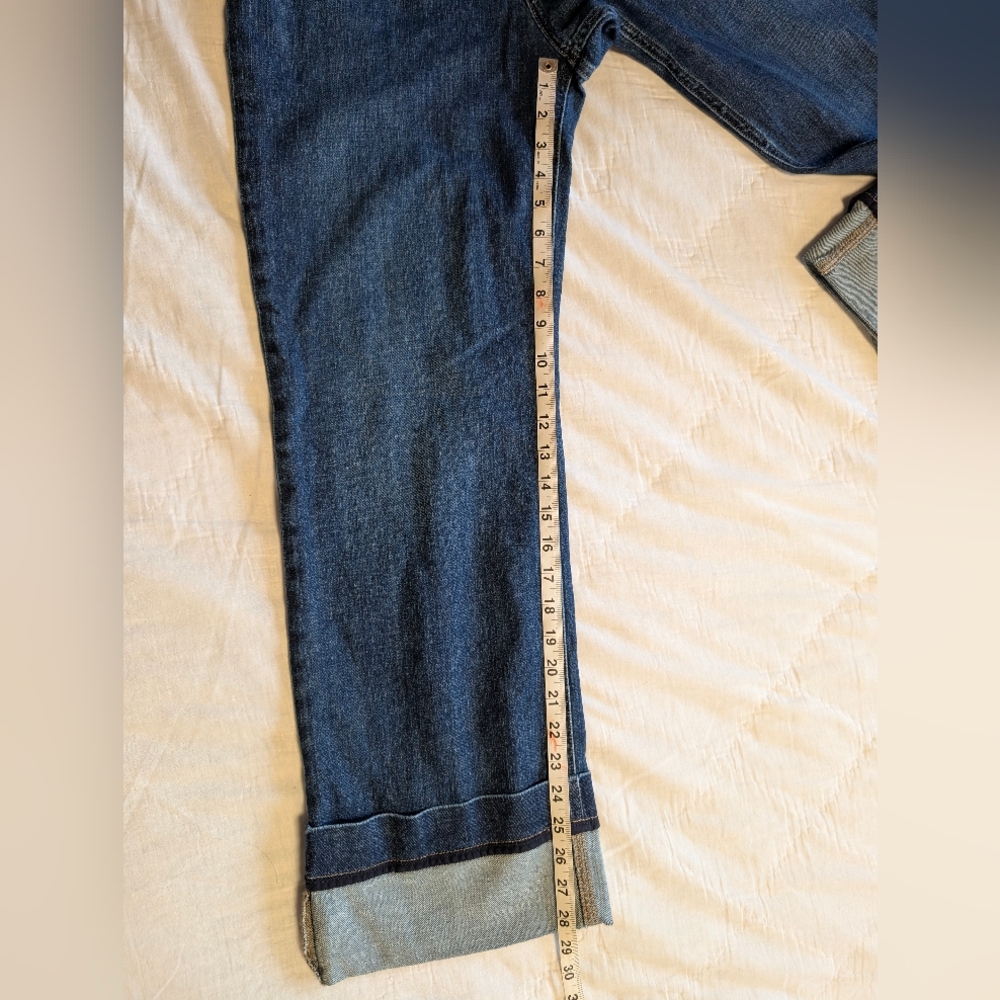 The Francais Mid Rise Cuffed Jeans By Pilcro Size 32 - Picture 9 of 16